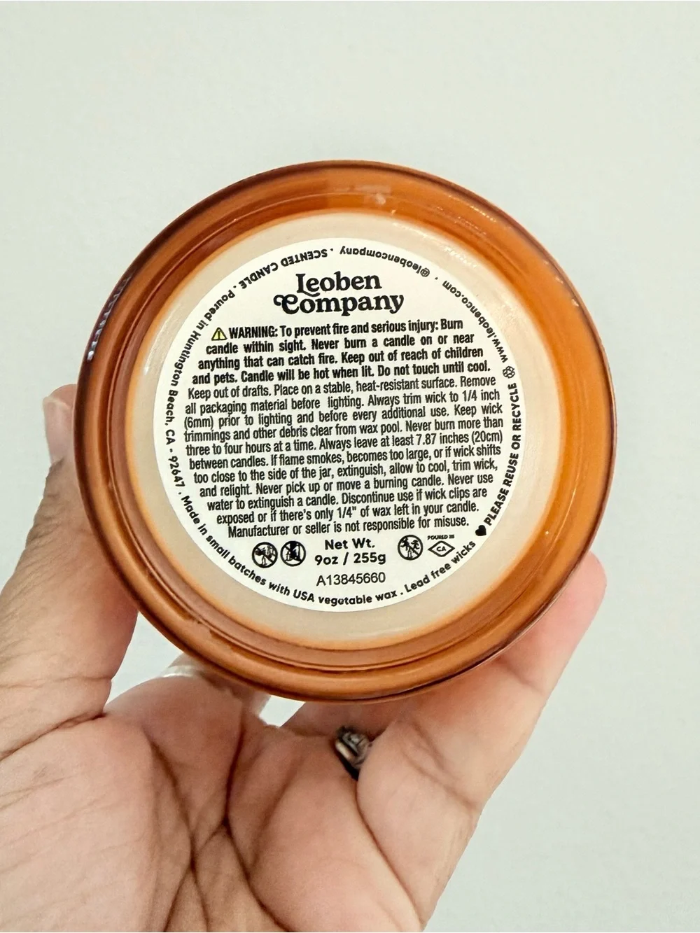Leoben Company Pumpkin Delight Scented Candle - Orange